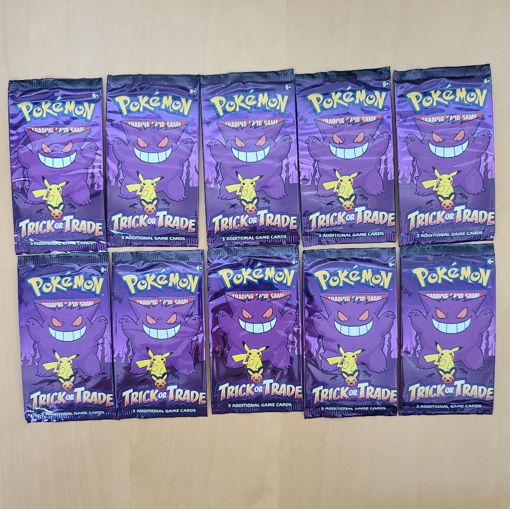 Pokémon Trick or Trade BOOster Packs X 10